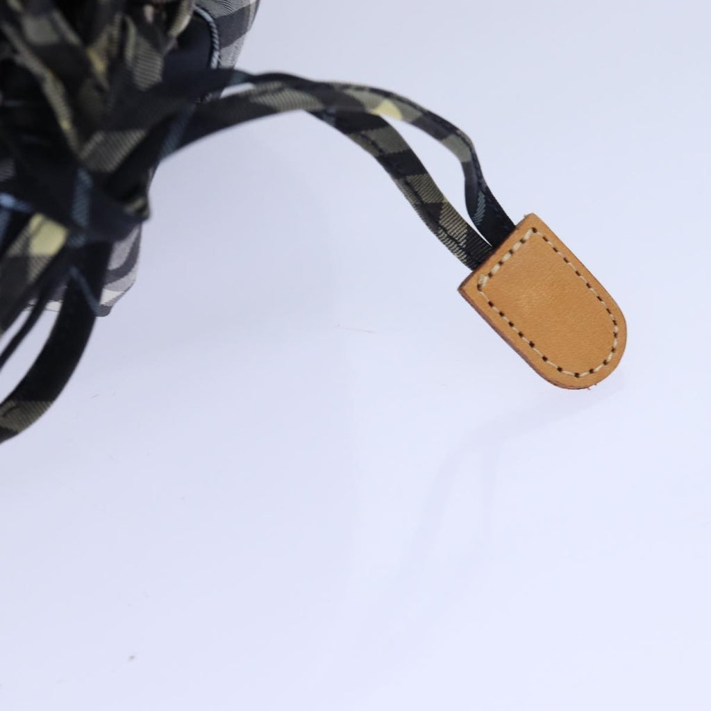 Burberry Nova Check Blue Label Nylon Black Nylon Clutche & Pouche Bag