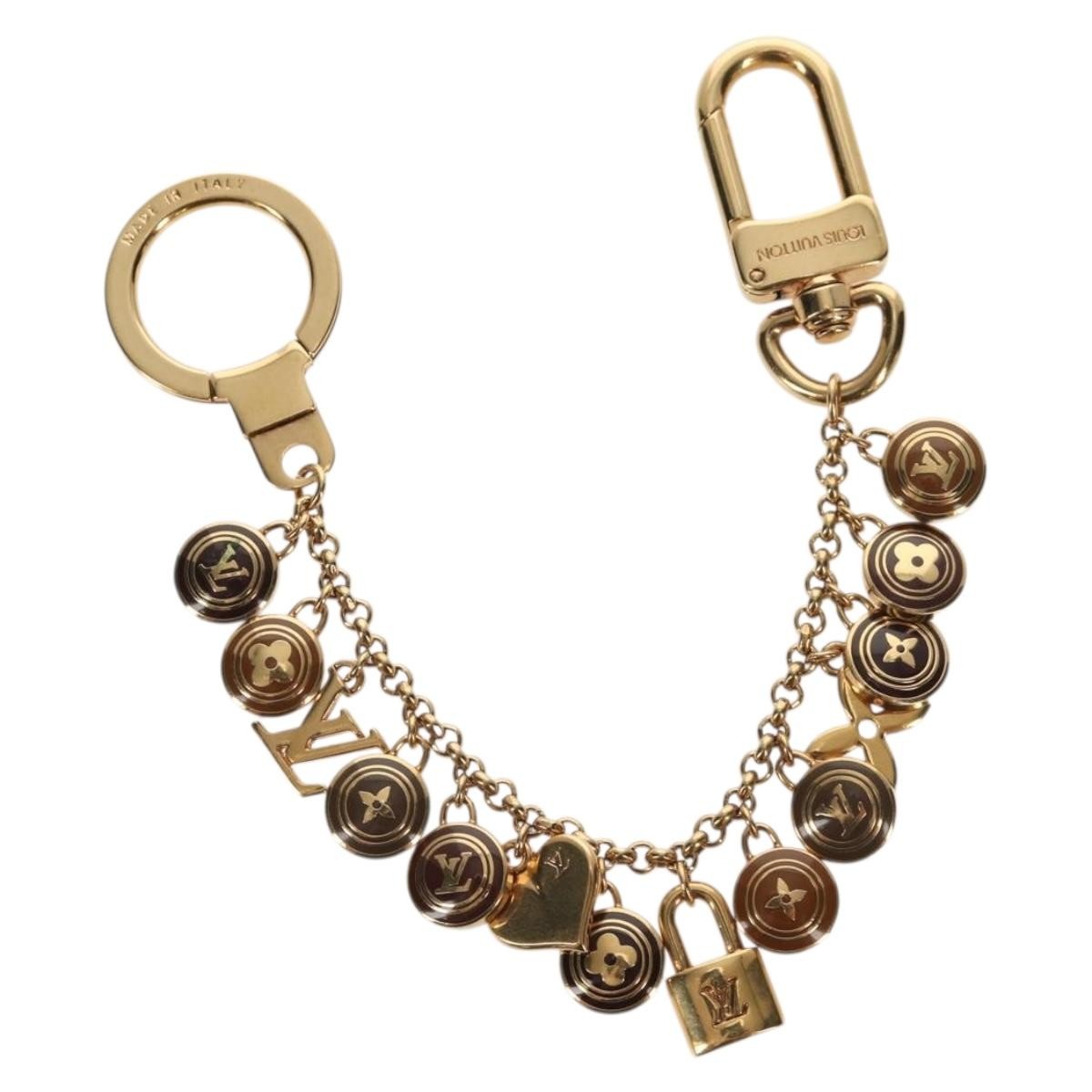 Louis Vuitton Pastilles Bag Charm And Key Holder Metal And Enamel Gold Metal Charms And Keychains Accessory