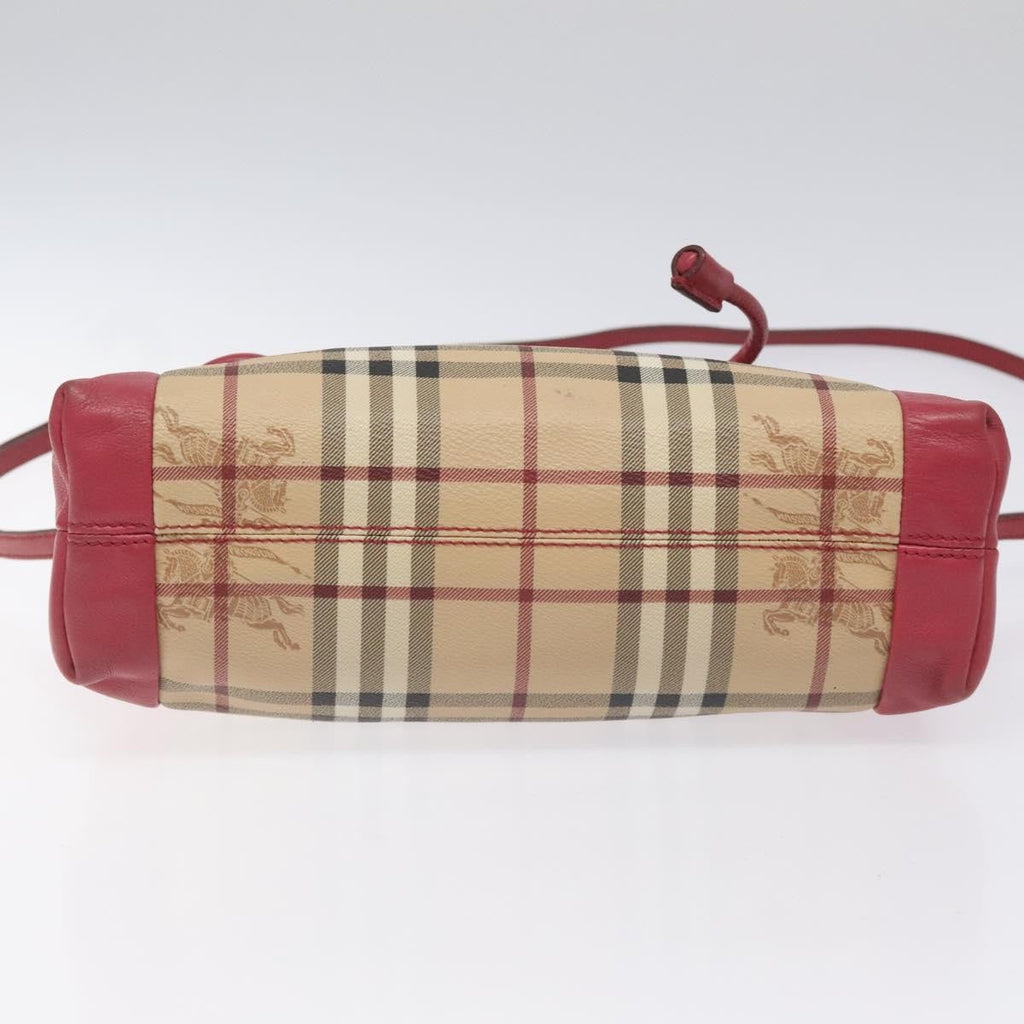 Burberry Nova Check Shoulder Bag Canvas And Leather Beige Pvc Shoulder Bag