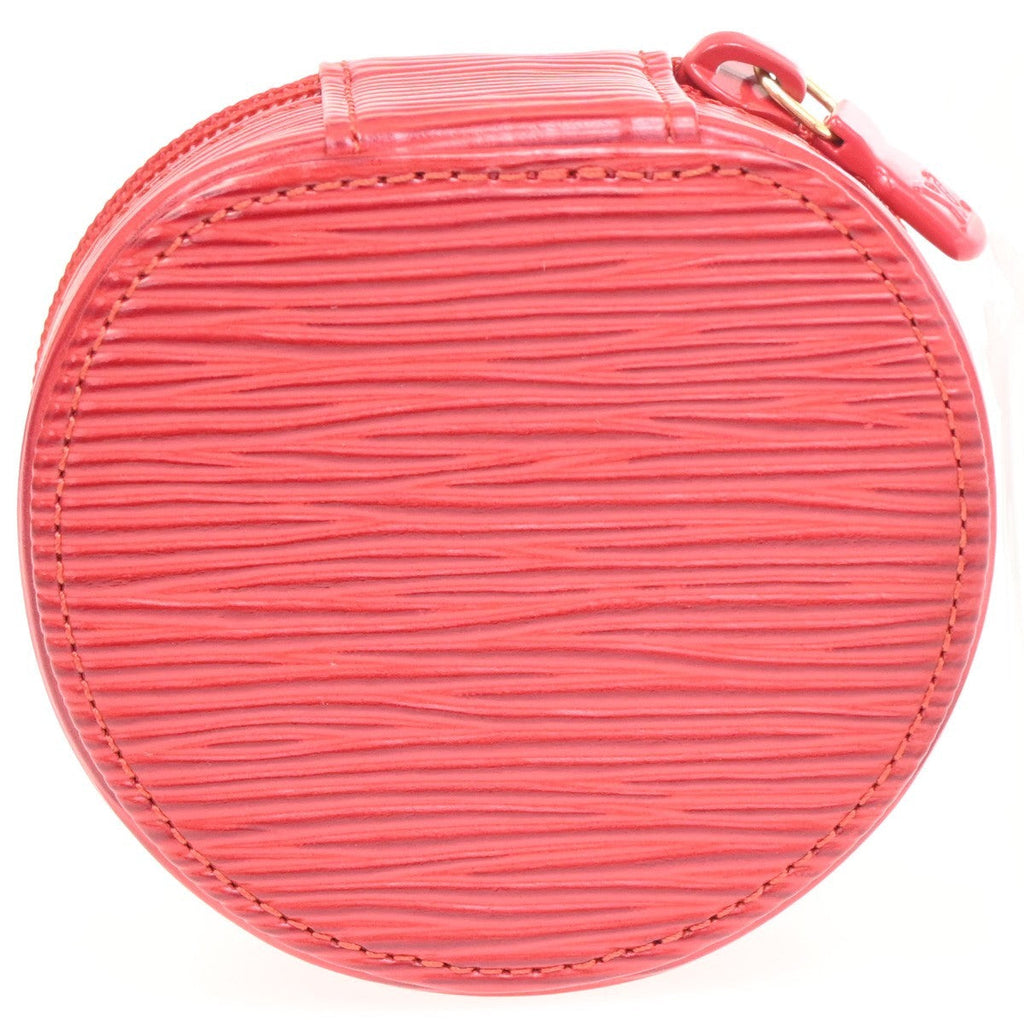 Louis Vuitton Ecrin Bijoux Jewelry Case Epi Leather Red Leather Clutche & Pouche Bag