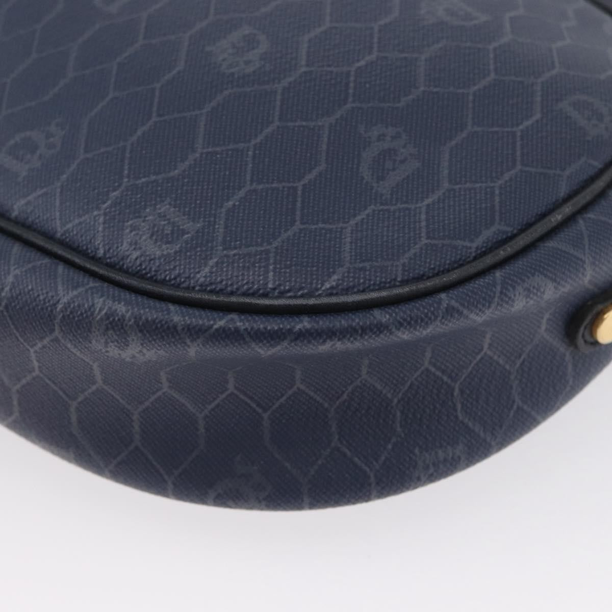 Christian Dior Vintage Honeycomb Shoulder Bag Canvas Navy Canvas Shoulder Bag Bag (Pre-Owned)