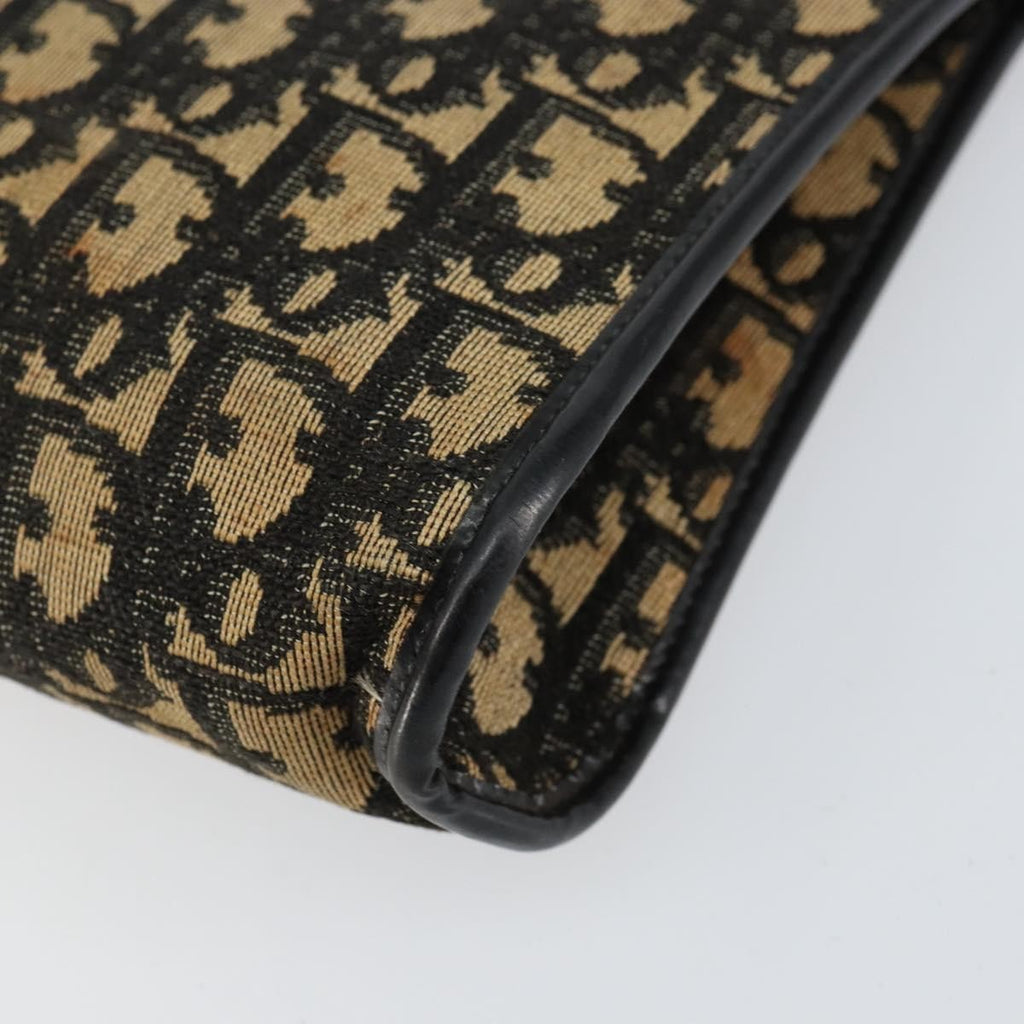 Christian Dior Vintage Trotter Shoulder Bag Canvas Navy Canvas Shoulder Bag Bag (Pre-Owned)