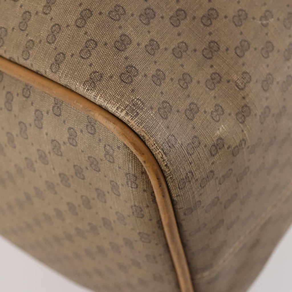 Gucci Vintage Travel Bag Gg Canvas Beige Pvc Travel Bag Bag (Pre-Owned)