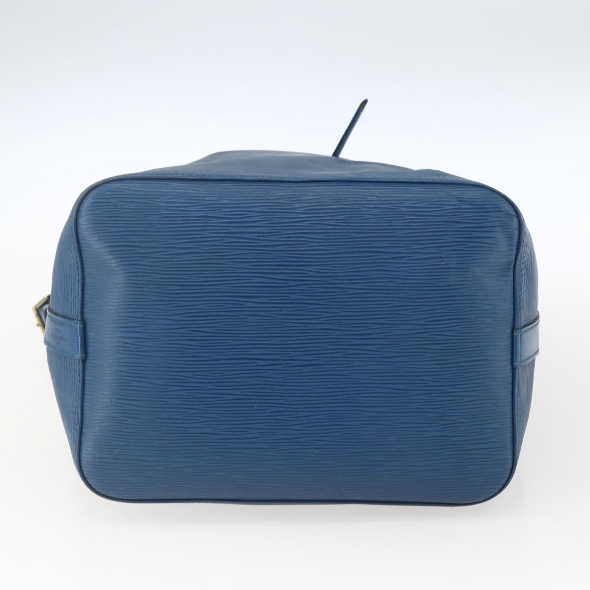 Louis Vuitton Petit Noe Handbag Epi Leather Blue Leather Shoulder Bag