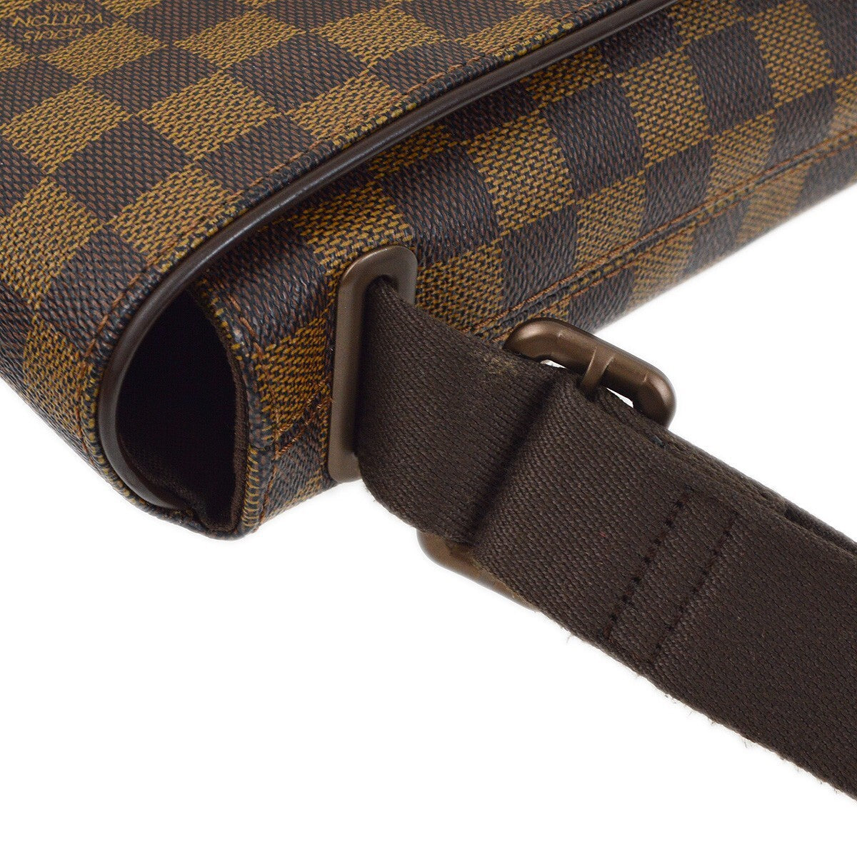 Louis Vuitton Brooklyn Handbag Damier Brown Canvas Shoulder Bag