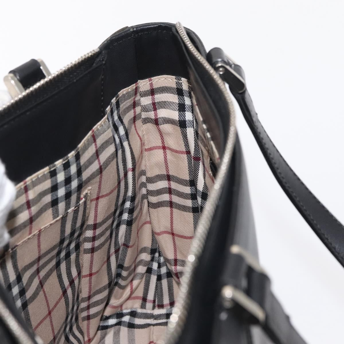 Burberry Vintage Handbag Leather Black Leather Handbag