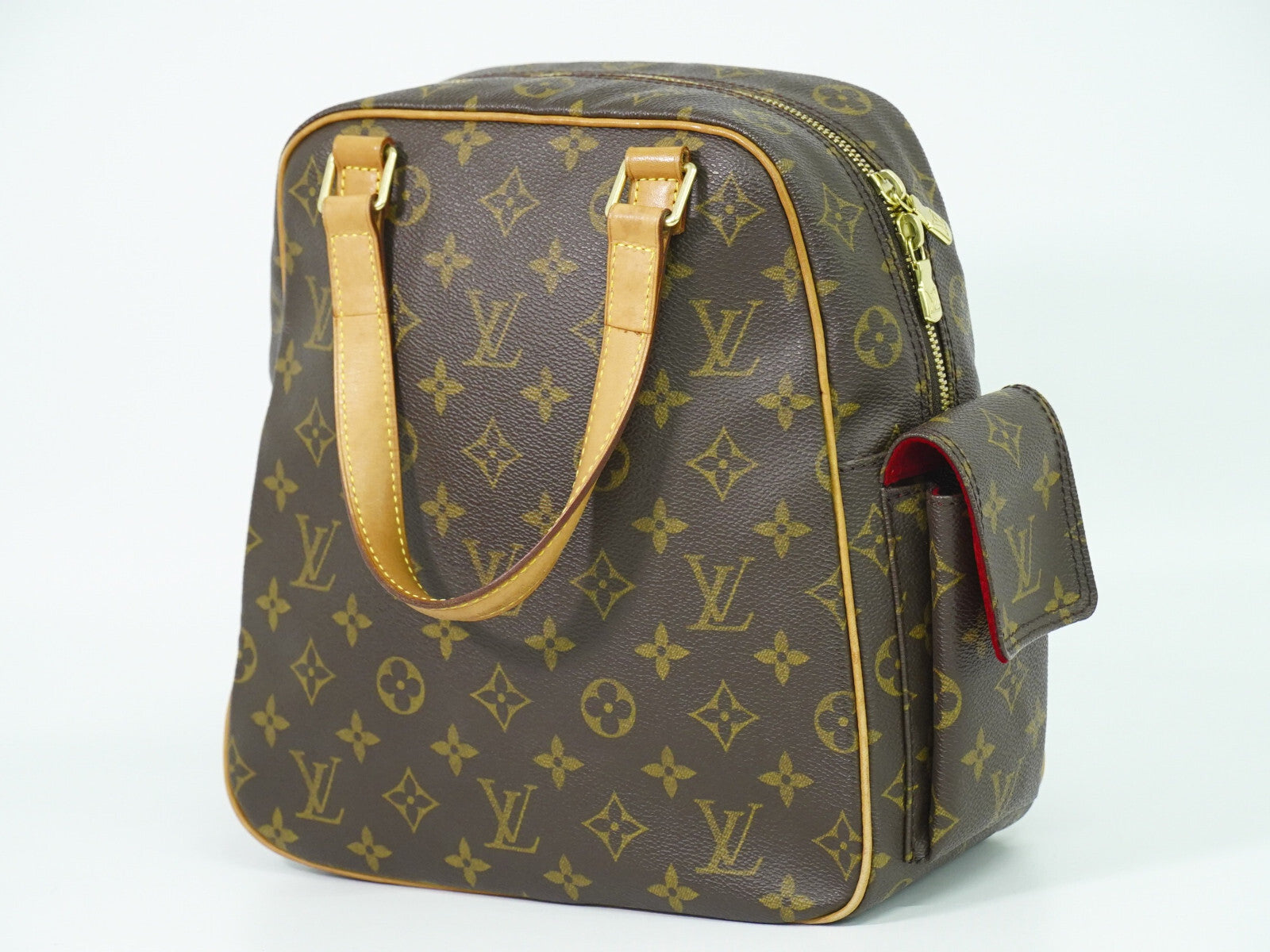 Louis Vuitton Excentri-Cite Handbag Monogram Canvas Brown Canvas Handbag