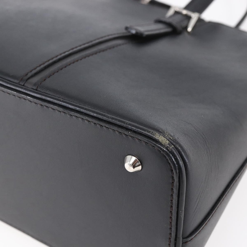 Burberry Vintage Handbag Leather Black Leather Handbag