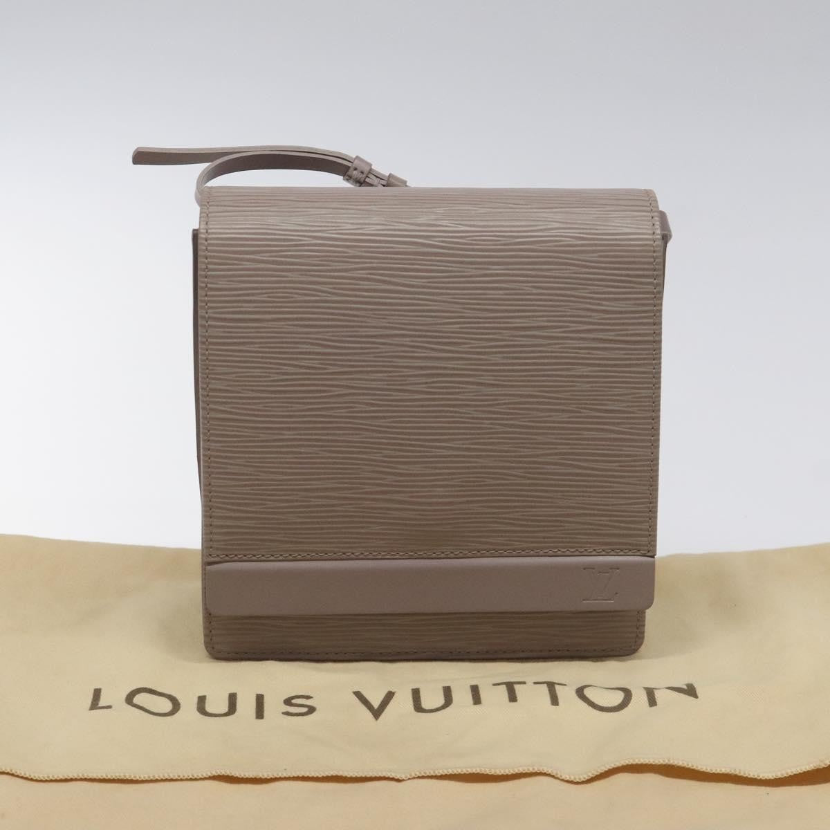 Louis Vuitton Biarritz Shoulder Bag Epi Leather Gray Leather Shoulder Bag