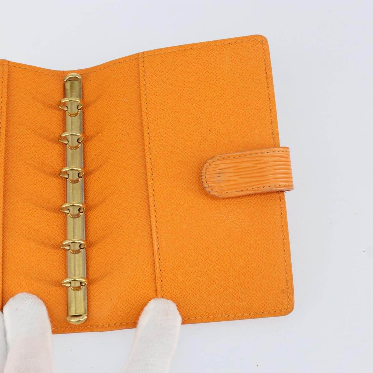 Louis Vuitton Agenda Cover Epi Leather Orange Leather Wallets Accessory