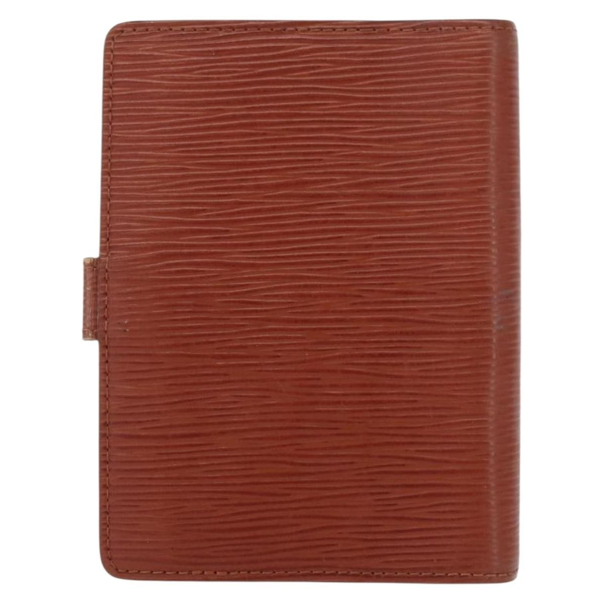 Louis Vuitton Agenda Cover Epi Leather Brown Leather Wallets Accessory