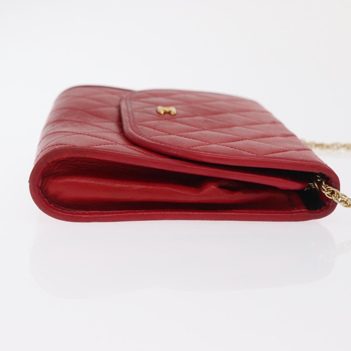 Chanel Vintage Clutch Leather Red Leather Clutche & Pouche Bag