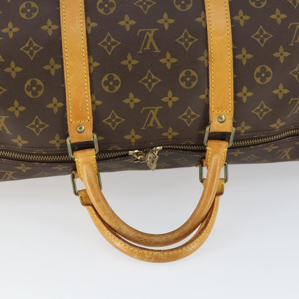 Louis Vuitton Keepall Bag Monogram Canvas Brown Canvas Travel Bag