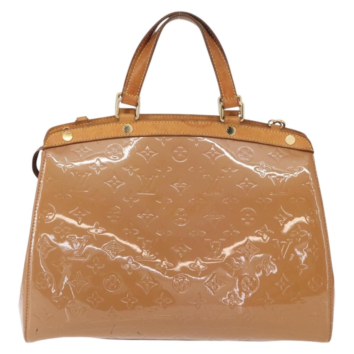 Louis Vuitton Brea Handbag Monogram Vernis Brown Patent_Leather Handbag
