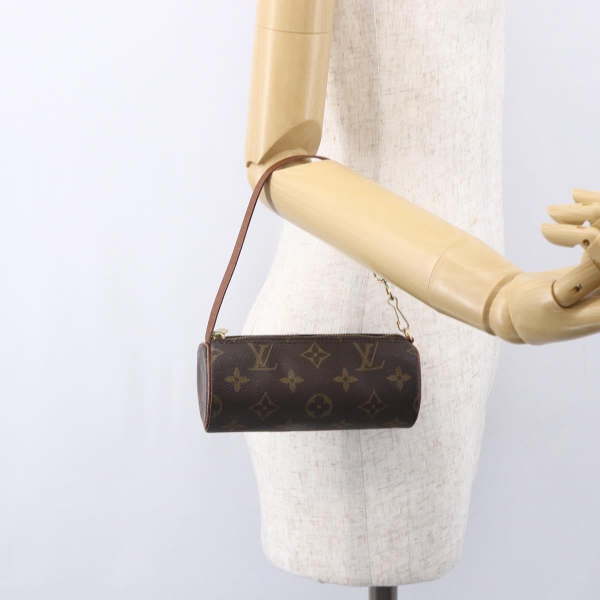 Louis Vuitton Papillon Pochette Monogram Canvas Brown Canvas Clutche & Pouche Bag