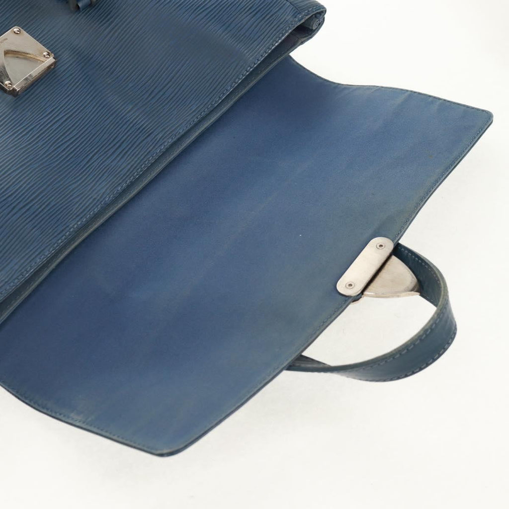 Louis Vuitton Segur Handbag Epi Leather Blue Leather Shoulder Bag
