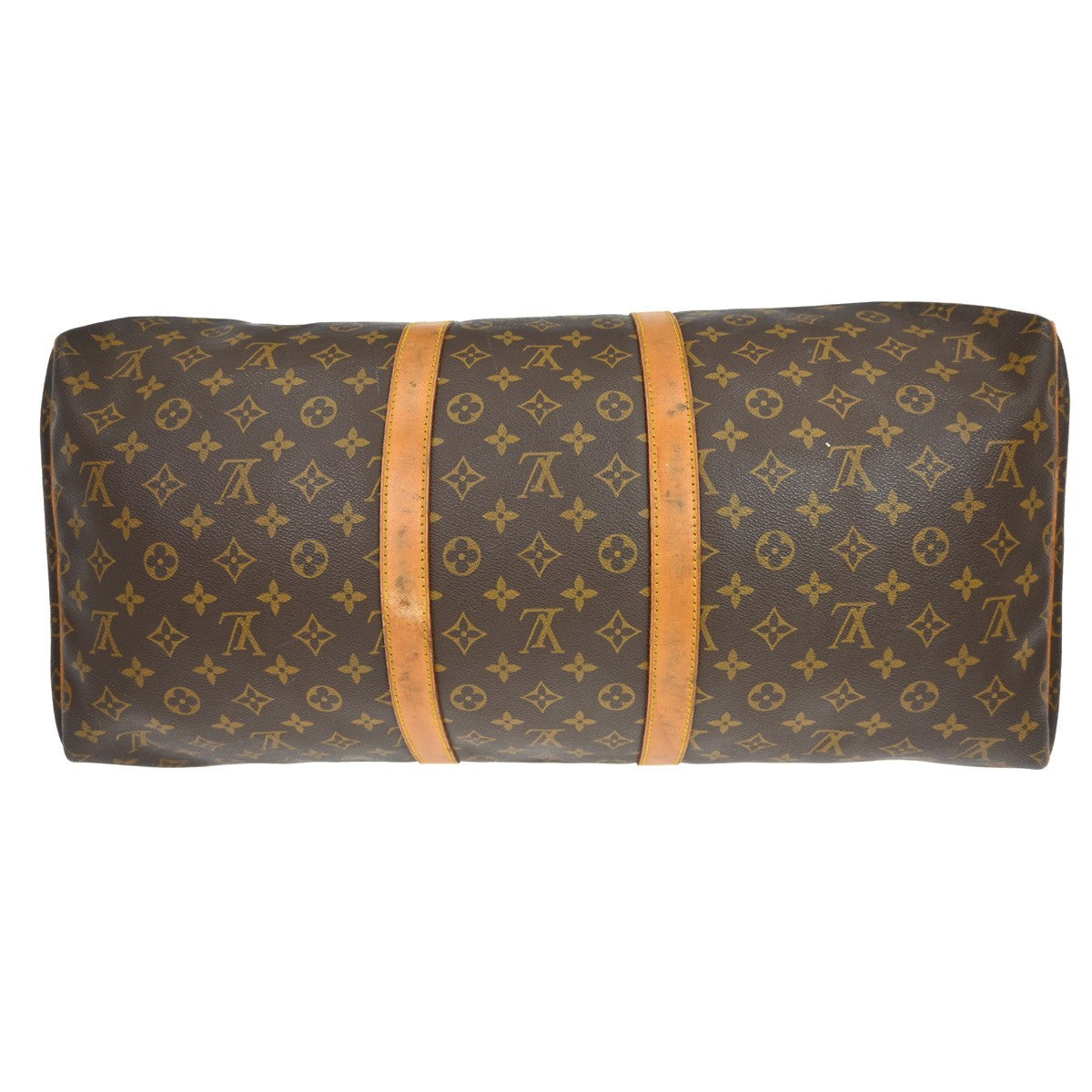 Louis Vuitton Keepall Bag Monogram Canvas Brown Canvas Travel Bag