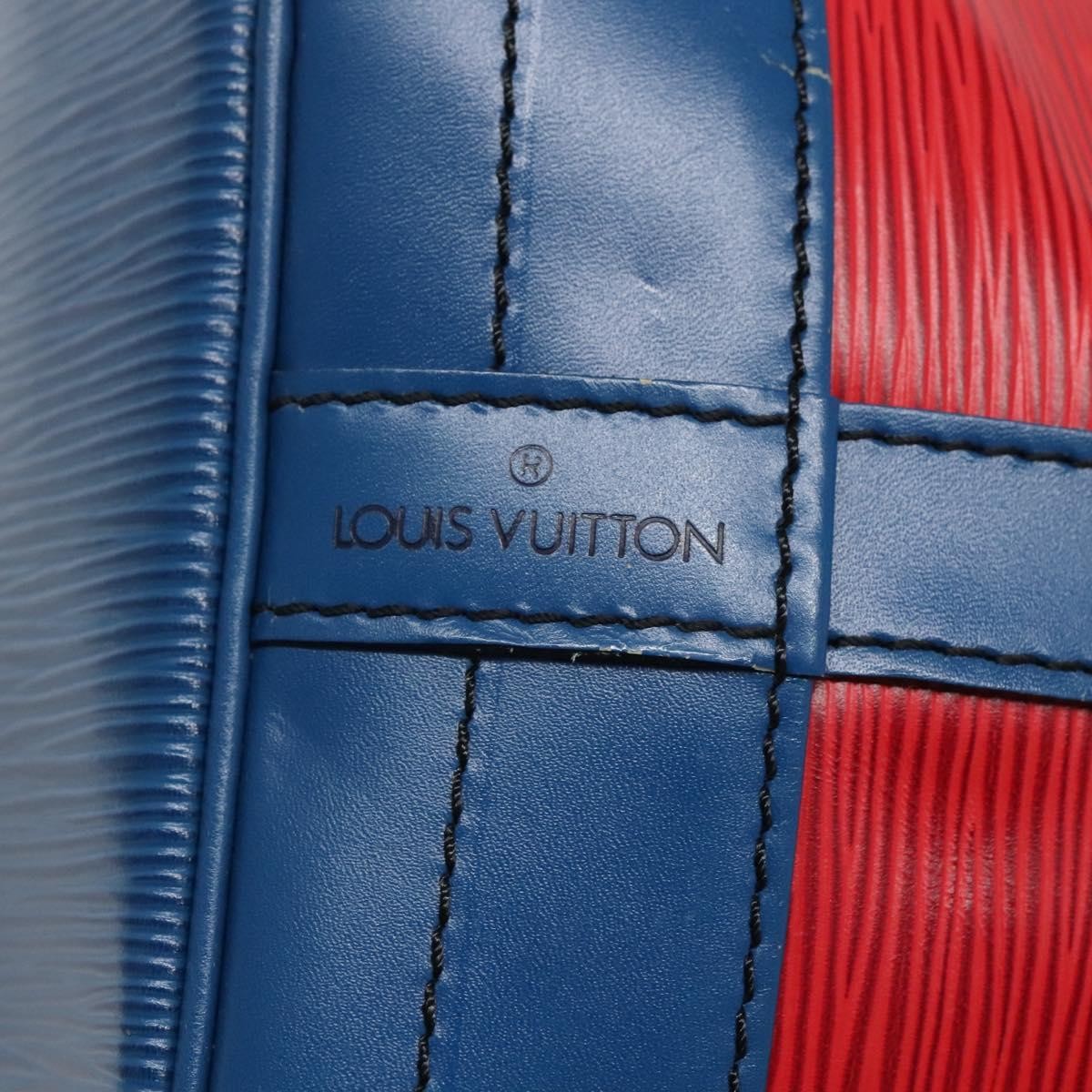 Louis Vuitton Bicolor Noe Handbag Epi Leather Red Leather Bag