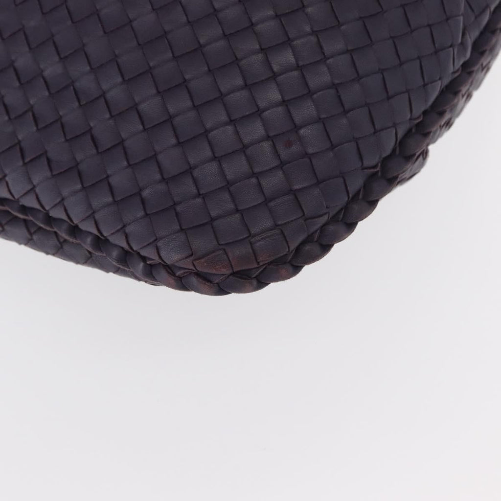 Bottega Veneta Veneta Hobo Pleated Intrecciato Nappa Purple Leather Shoulder Bag Bag