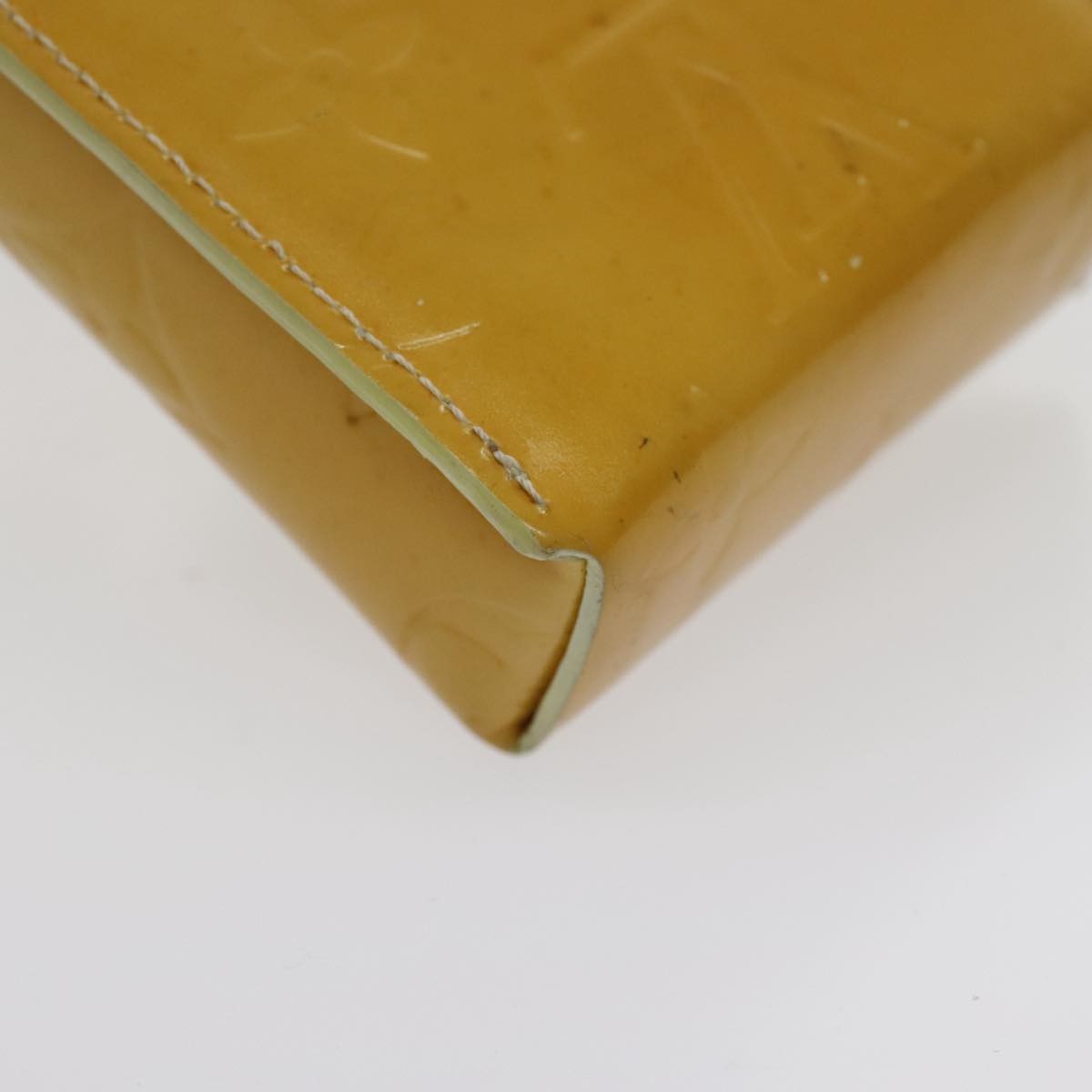 Louis Vuitton Walker Wallet Monogram Vernis Yellow Patent_Leather Clutche & Pouche Bag