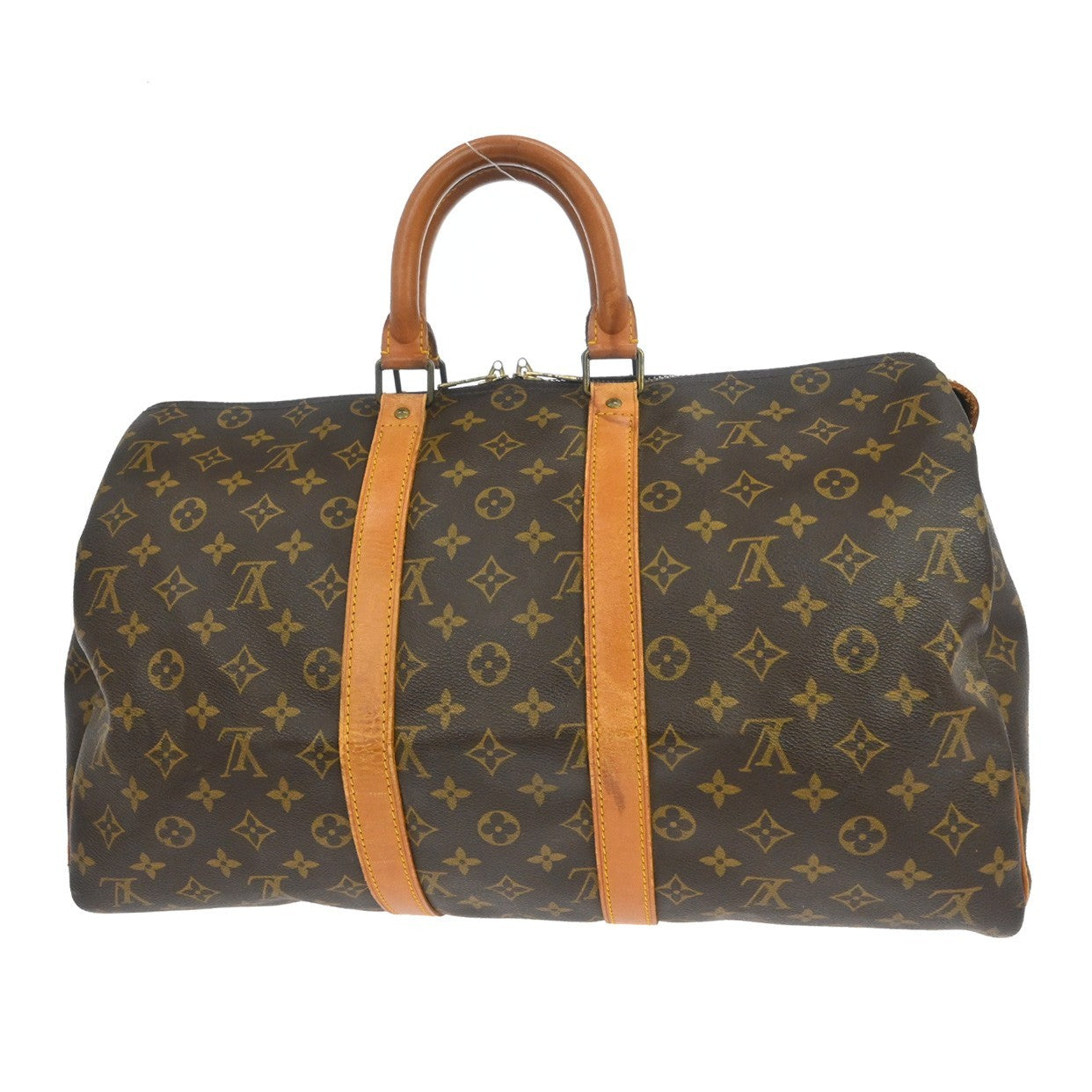 Louis Vuitton Keepall Bag Monogram Canvas Brown Canvas Travel Bag