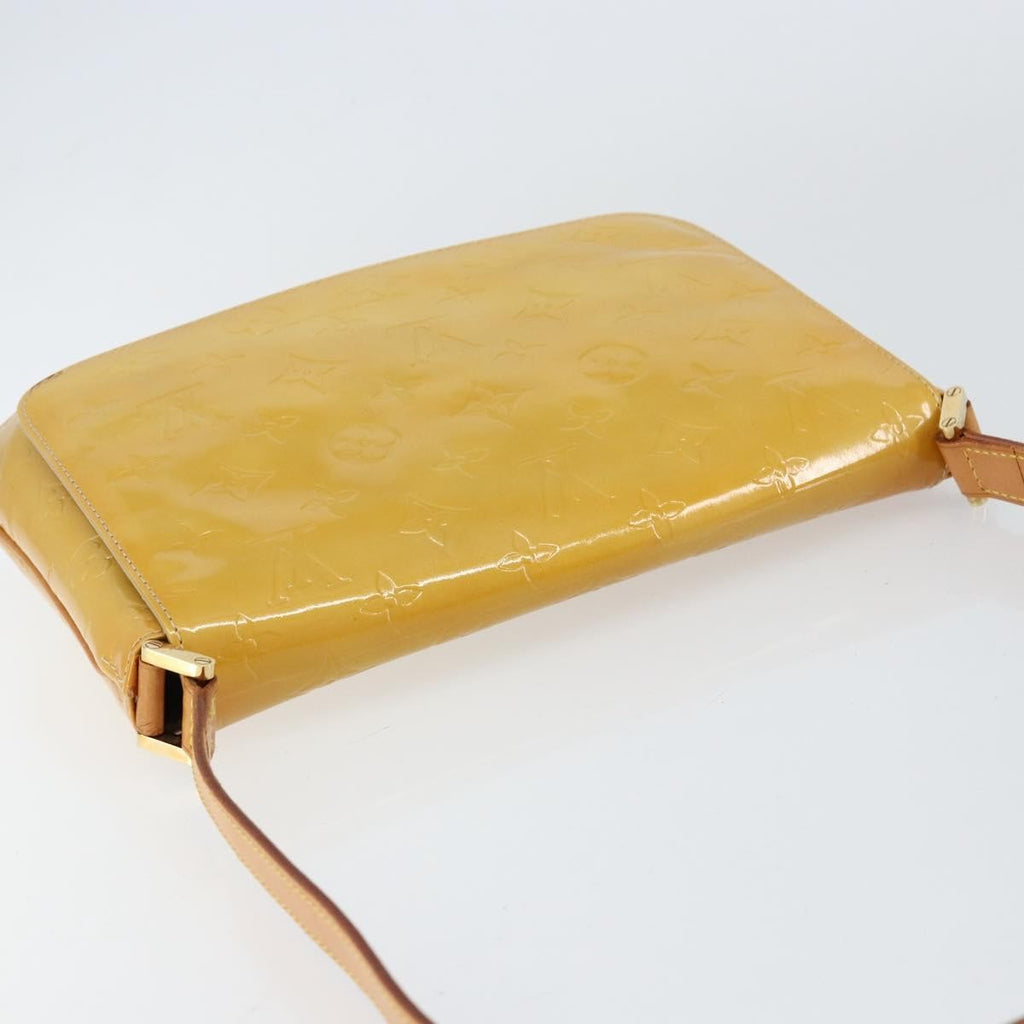 Louis Vuitton Thompson Street Handbag Monogram Vernis Beige Patent_Leather Shoulder Bag