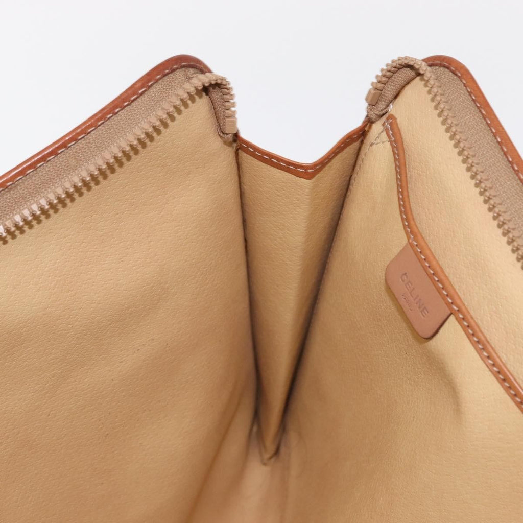 Celine Macadam Pochette Clutch Beige Pvc Clutche & Pouche Bag