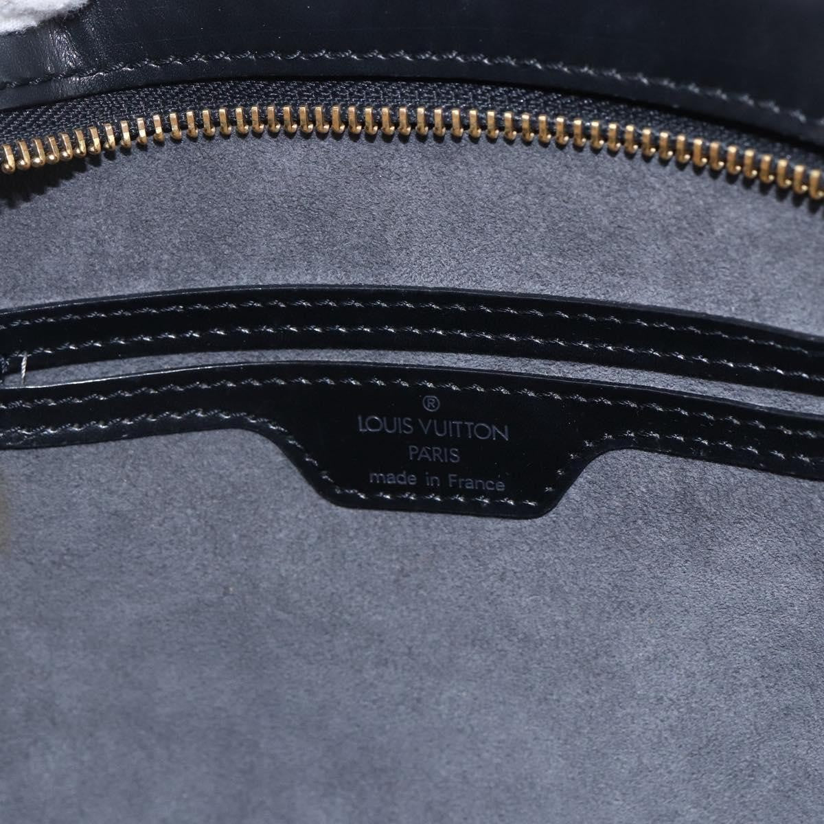 Louis Vuitton Saint Jacques Nm Handbag Epi Leather Black Leather Handbag