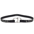 Christian Dior Vintage Belt Canvas Black Canvas Belts Accessory (Pre-Owned)