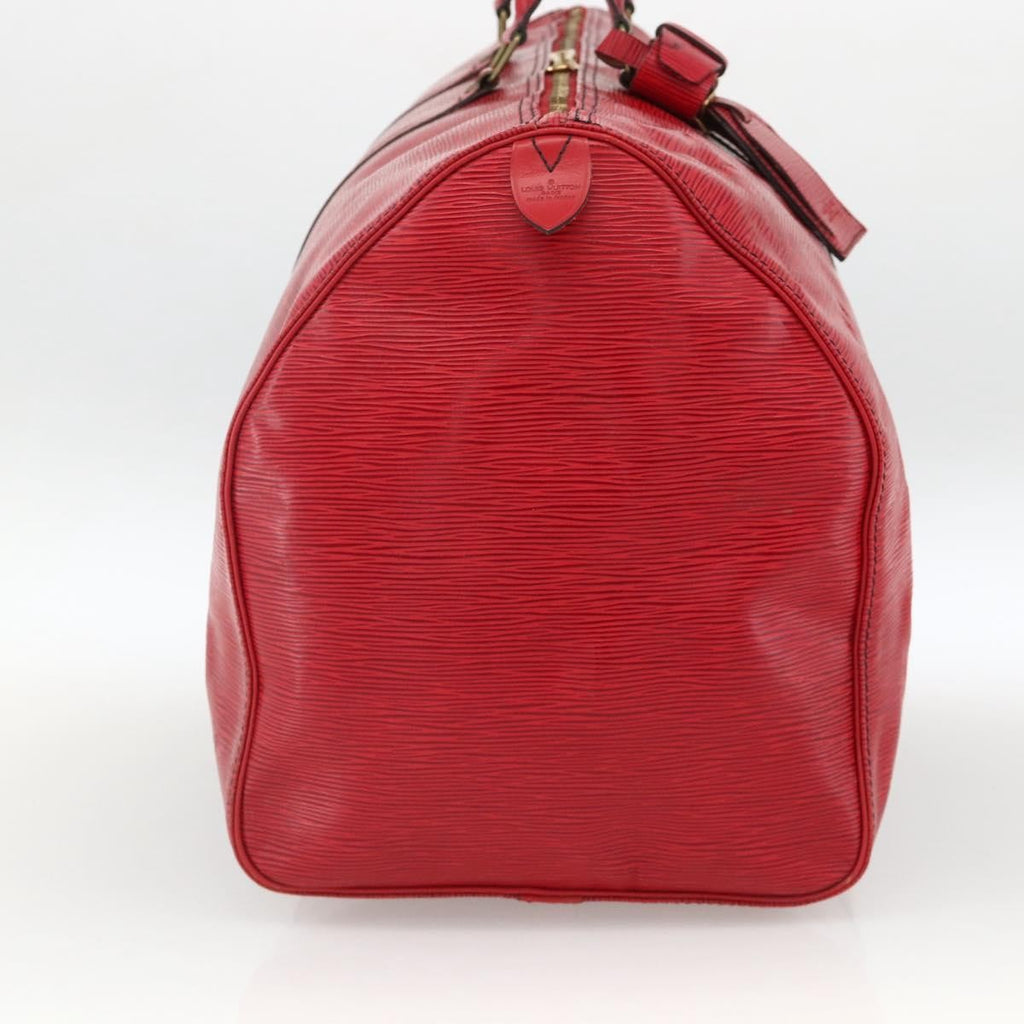 Louis Vuitton Keepall Bag Epi Leather Red Leather Travel Bag