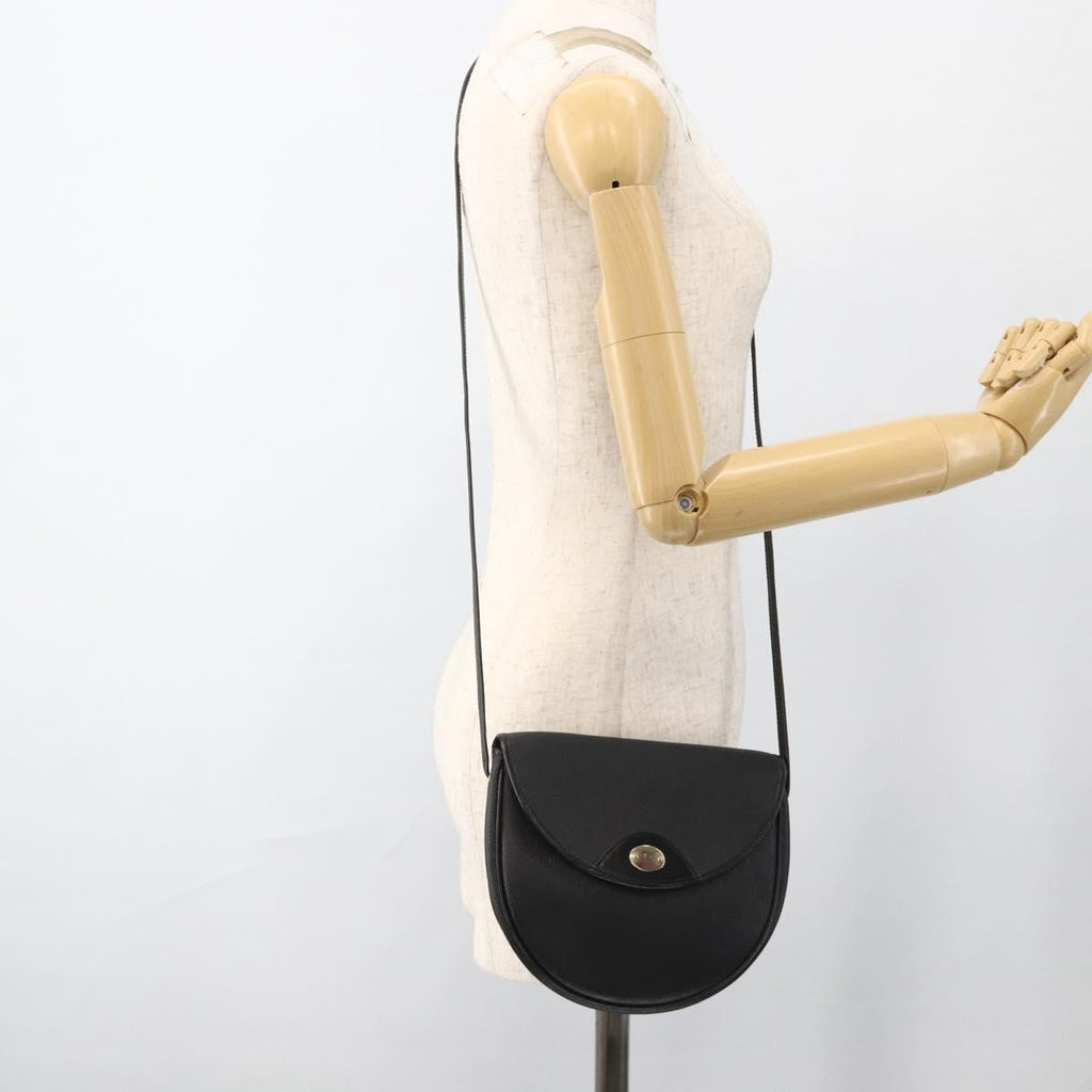 Christian Dior Vintage Honeycomb Shoulder Bag Canvas And Leather Black Canvas Shoulder Bag Bag (Pre-Owned)