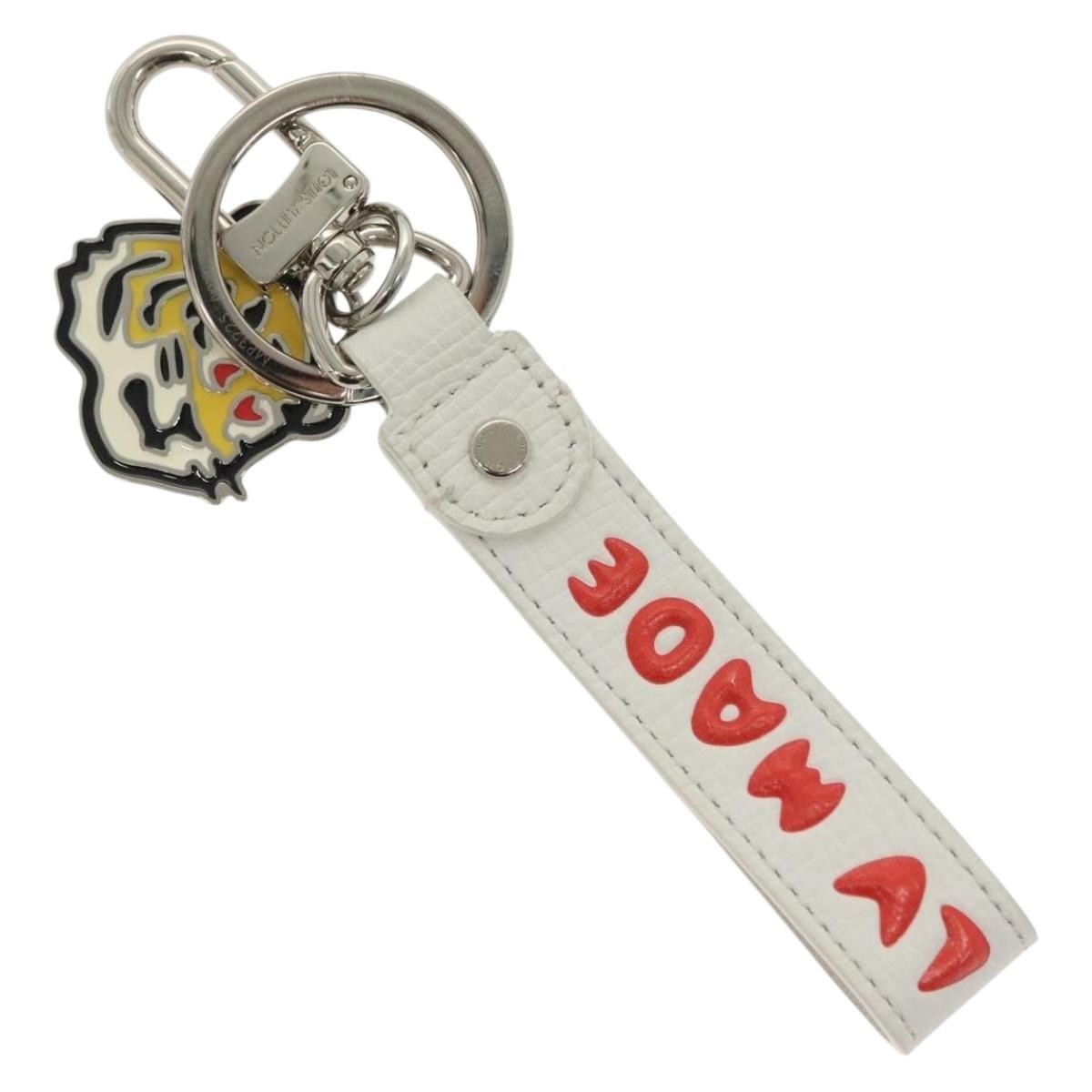 Louis Vuitton Animal Family Bag Charm And Key Holder Metal With Leather White Metal Charms And Keychains Accessory