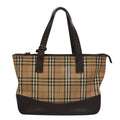Burberry Nova Check Handbag Nova Check Canvas And Leather Beige Canvas Handbag