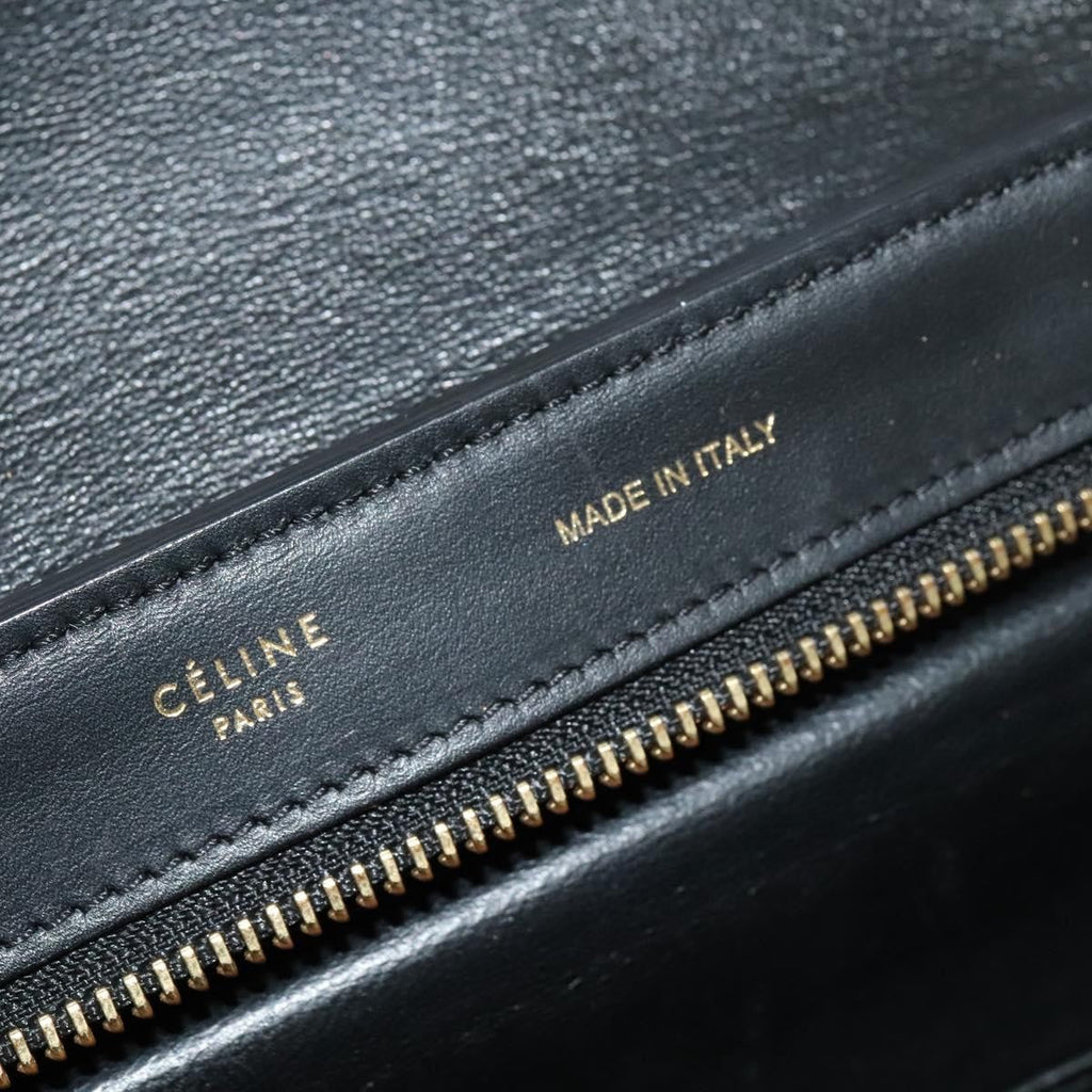 Celine Tricolor Trapeze Bag Leather Beige Leather Handbag