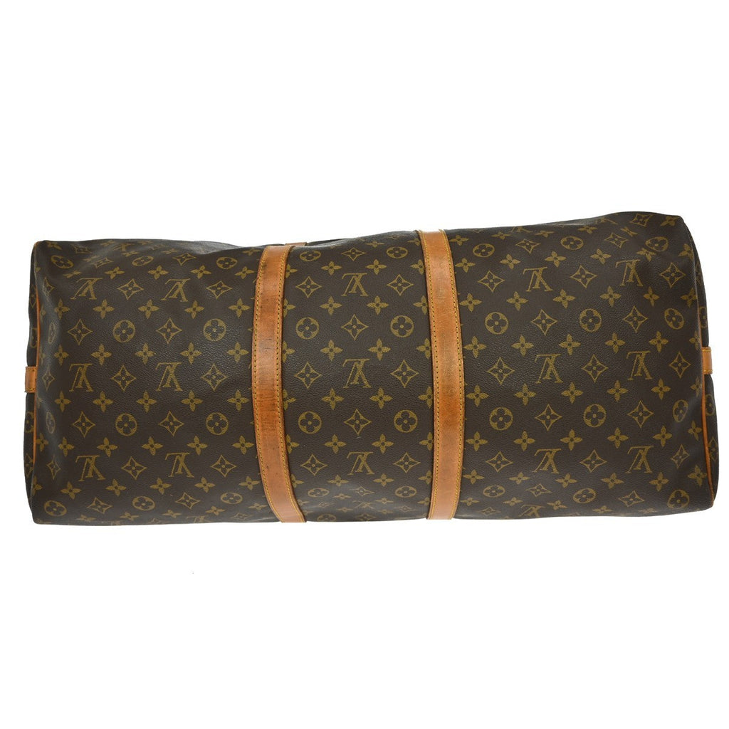 Louis Vuitton Keepall Bag Monogram Canvas Brown Canvas Travel Bag