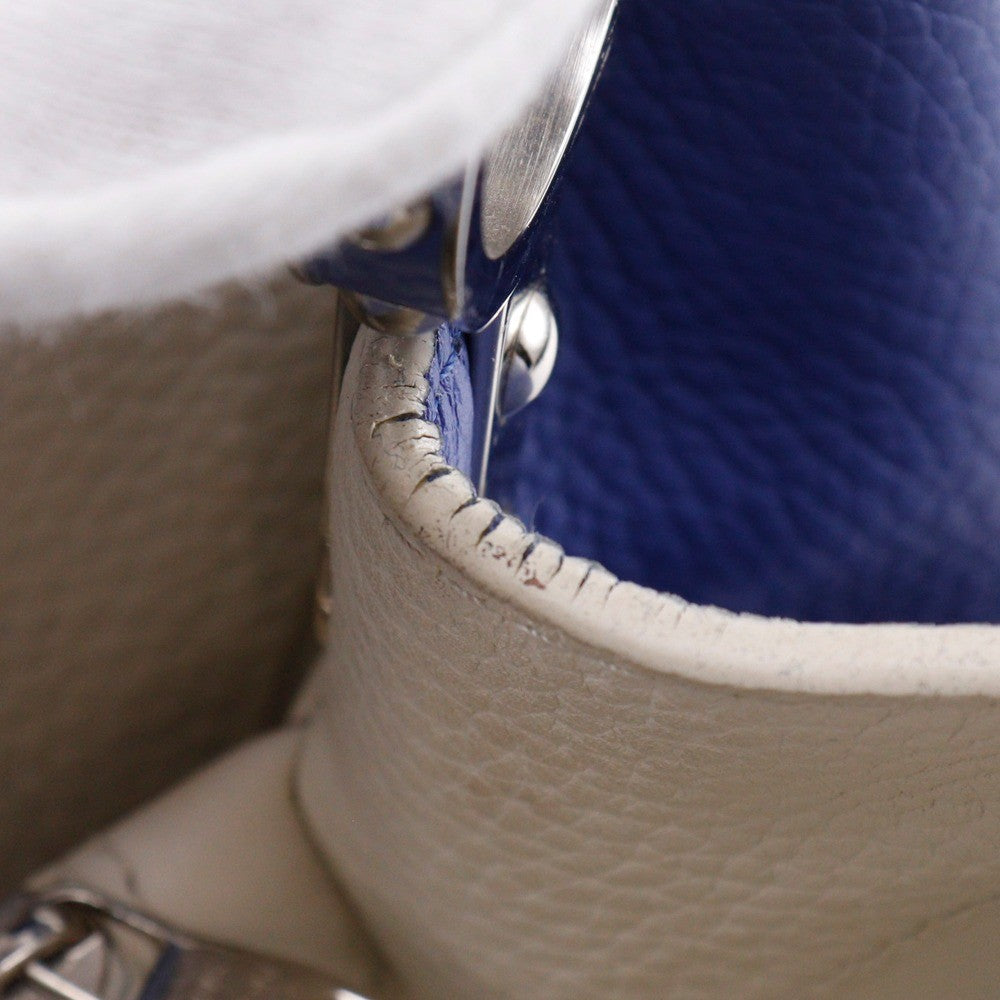 Louis Vuitton Capucines Bag Leather Blue Leather Handbag