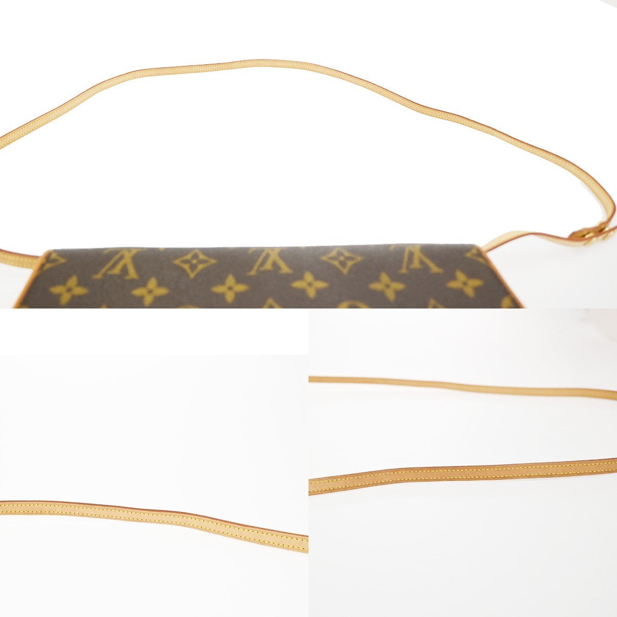 Louis Vuitton Twin Handbag Monogram Canvas Brown Canvas Clutche & Pouche Bag