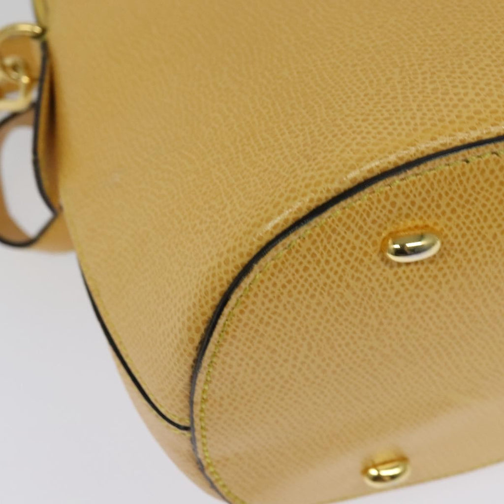 Celine Handbag Leather Yellow Leather Handbag
