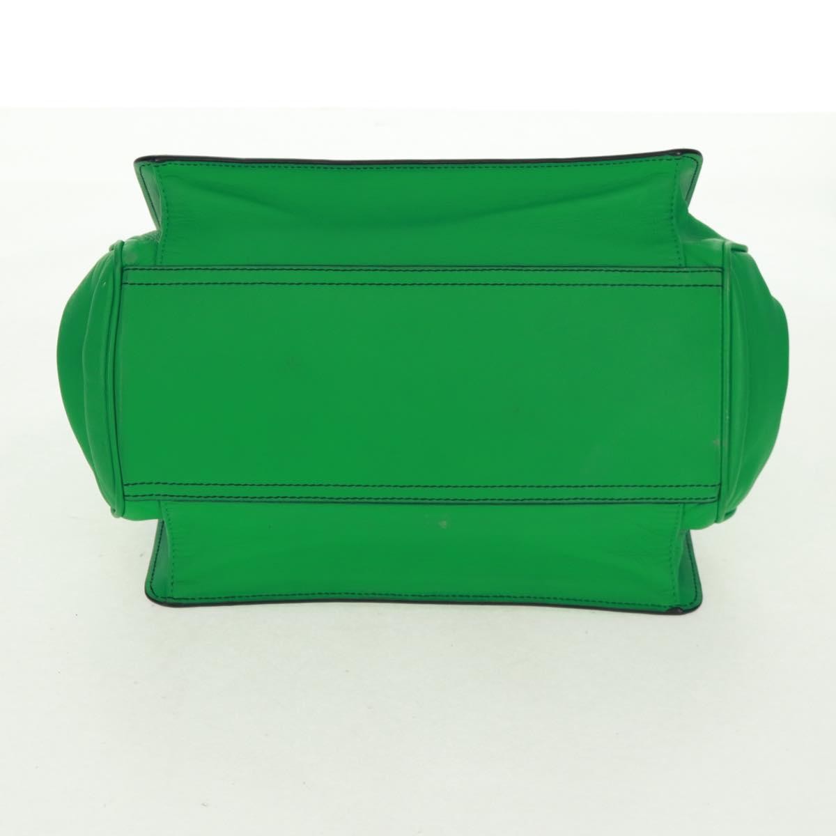 Bottega Veneta Intrecciato Handbag Leather Green Leather Handbag