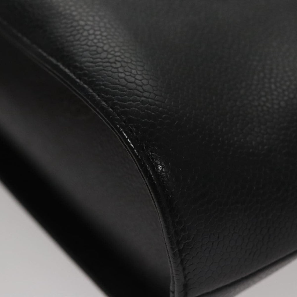 Chanel Vintage Tote Leather Black Leather Tote Bag Bag