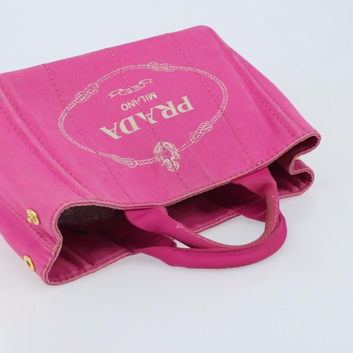 Prada Canapa Tote Canvas Pink Canvas Tote Bag Bag