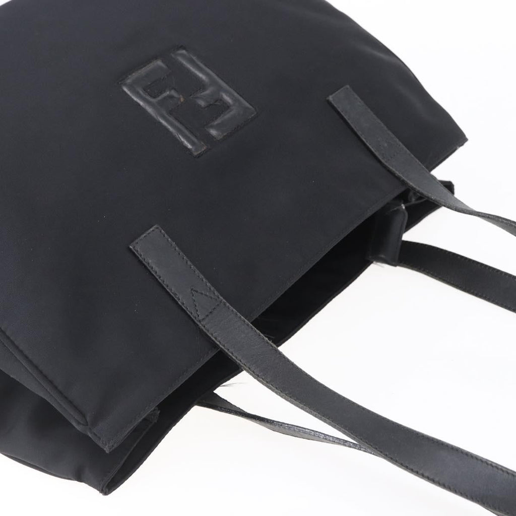 Fendi Vintage Ff Tote Nylon Black Nylon Tote Bag Bag