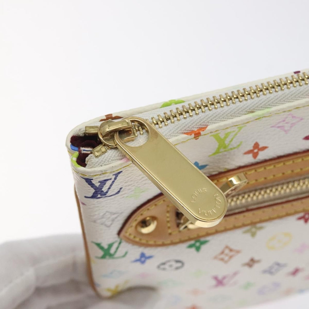 Louis Vuitton Pochette Gm Monogram Multicolor White Canvas Clutche & Pouche Bag