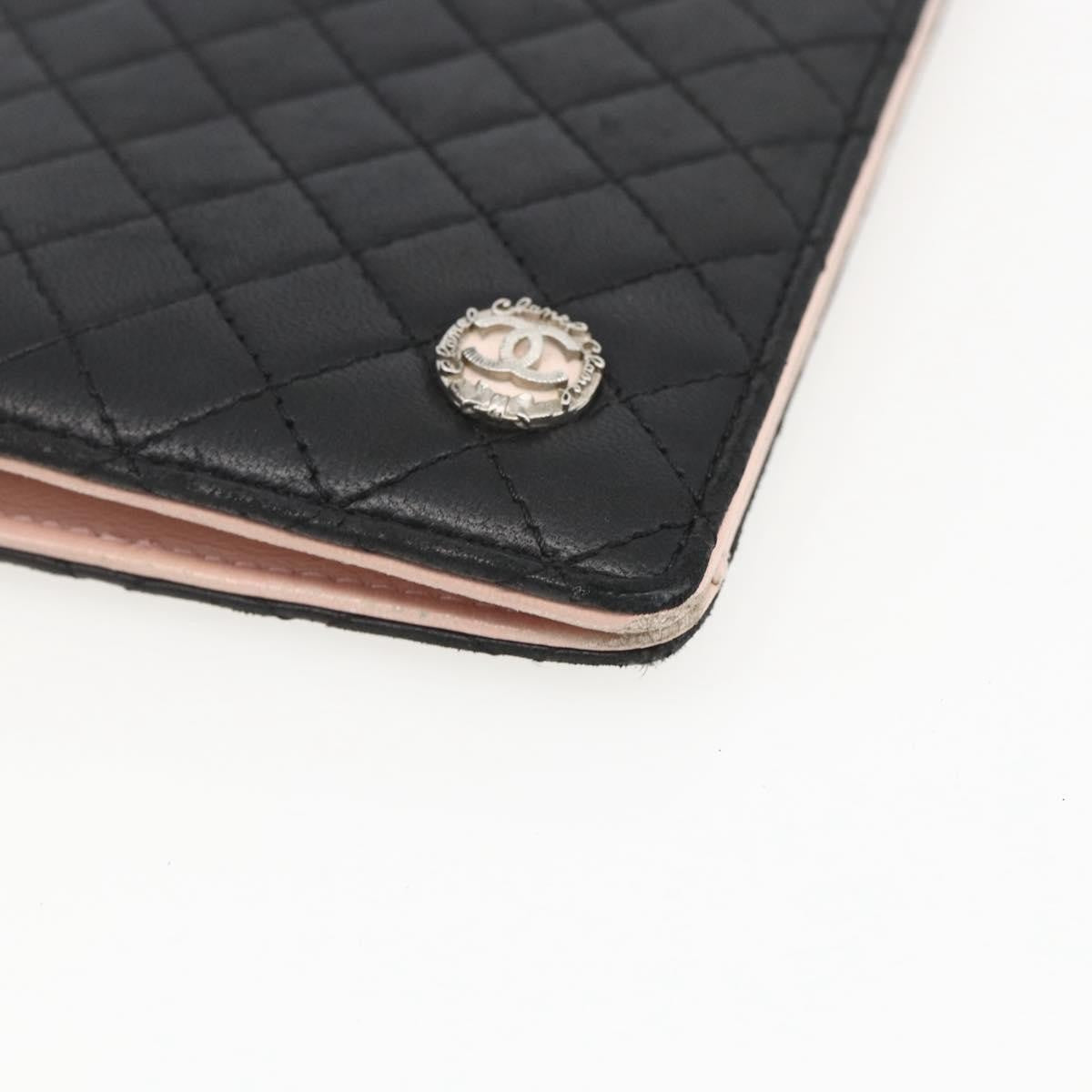 Chanel Vintage Cc Bifold Wallet Leather Black Leather Wallets Accessory