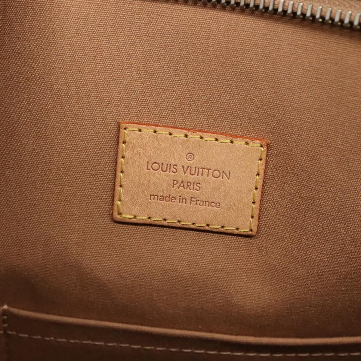 Louis Vuitton Brentwood Handbag Monogram Vernis Brown Patent_Leather Shoulder Bag