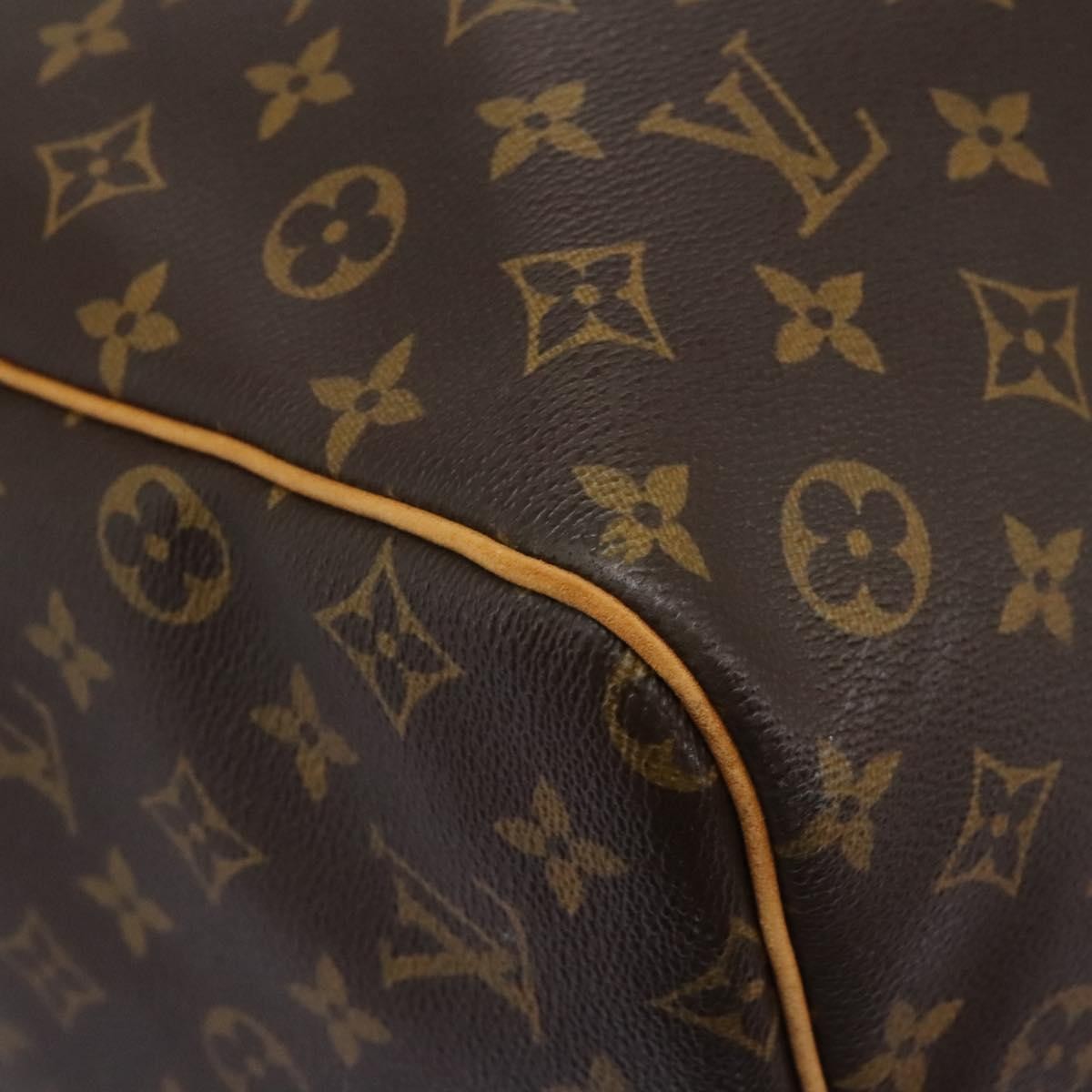 Louis Vuitton Keepall Bag Monogram Canvas Brown Canvas Travel Bag