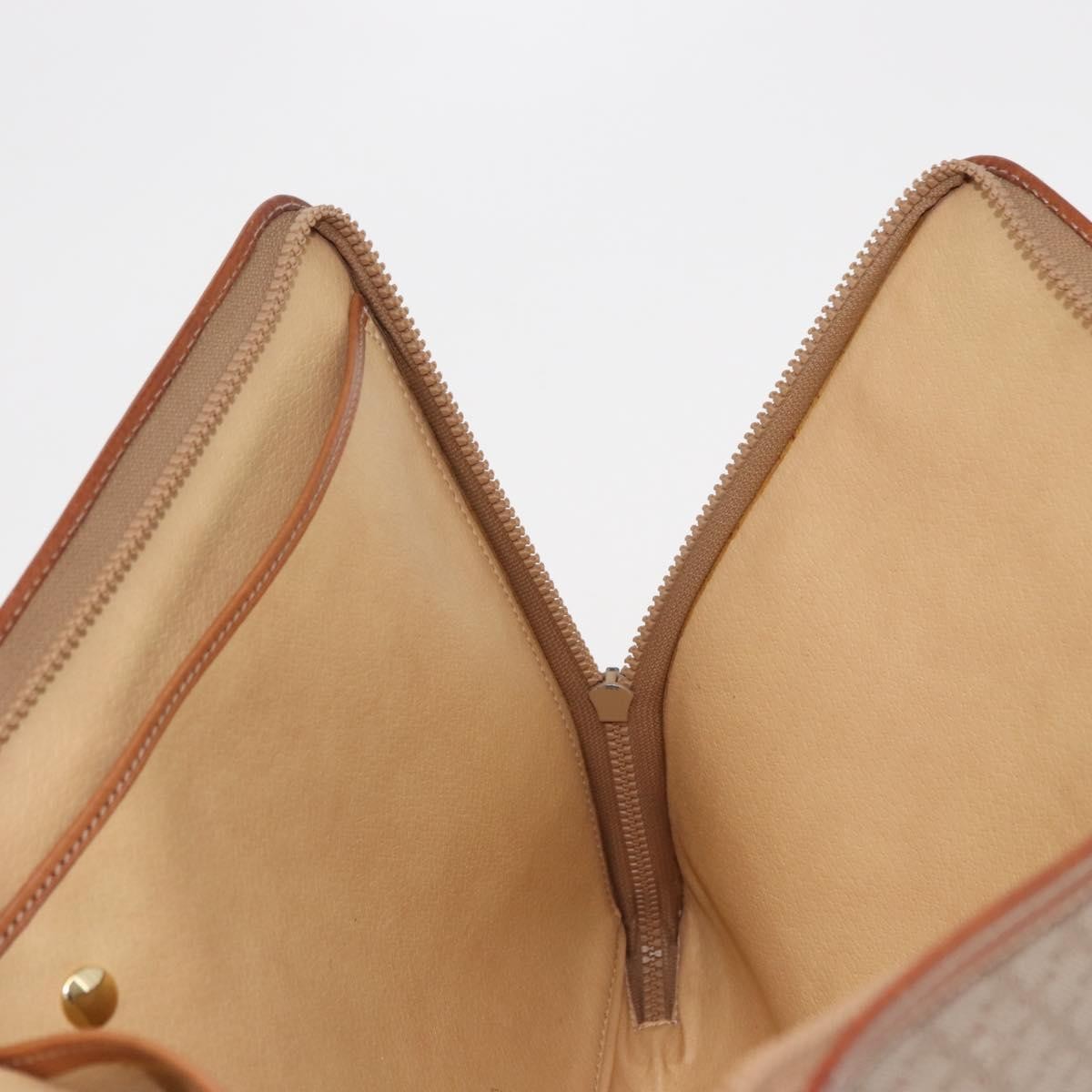 Celine Macadam Pochette Clutch Beige Pvc Clutche & Pouche Bag