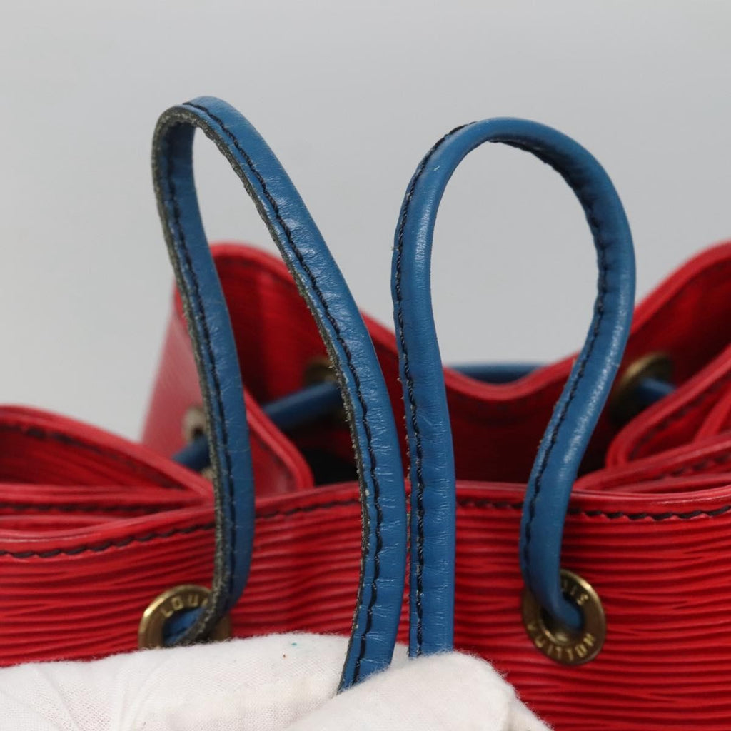 Louis Vuitton Bicolor Noe Handbag Epi Leather Red Leather Bag