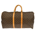 Louis Vuitton Keepall Bandouliere Bag Monogram Canvas Brown Canvas Travel Bag