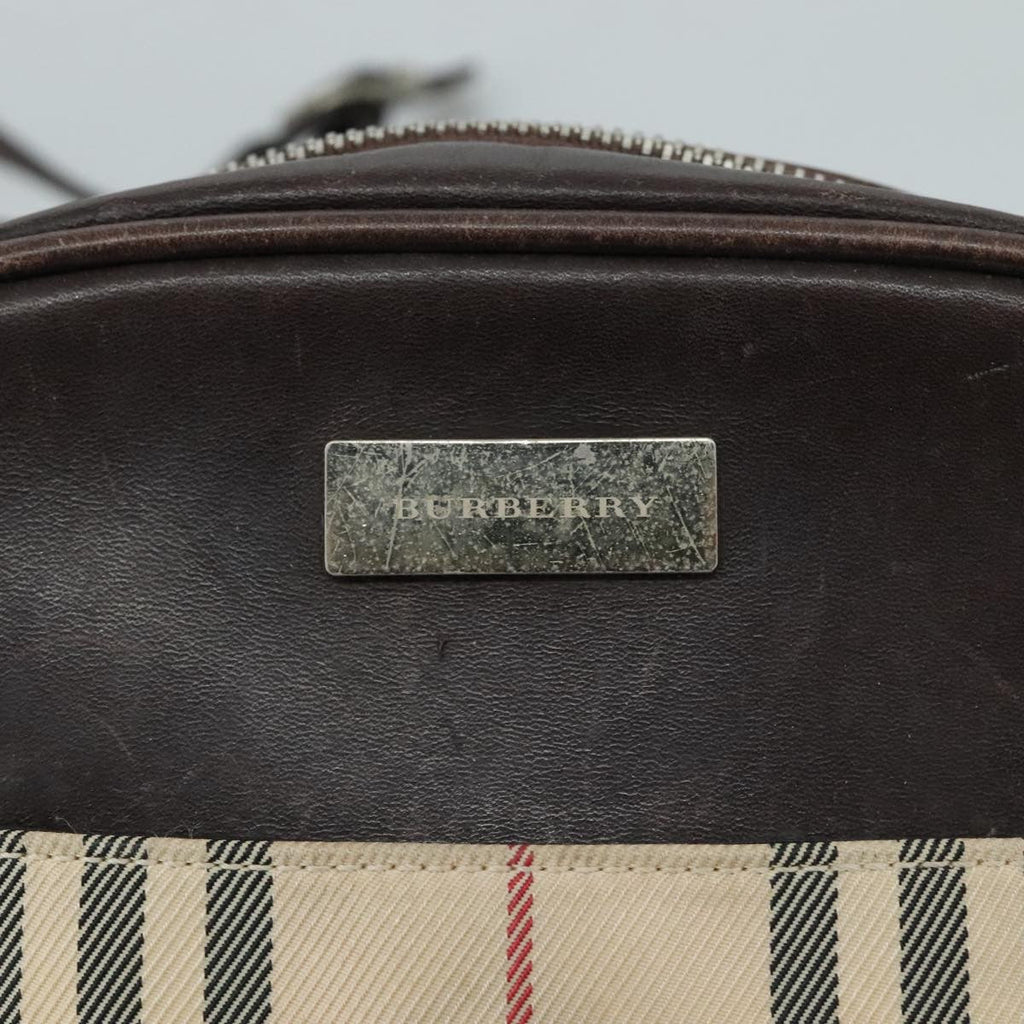 Burberry Nova Check Shoulder Bag Canvas And Leather Beige Canvas Shoulder Bag